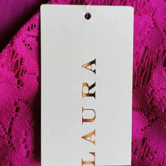 NWT Sleeveless Asymmetrical High Low Lace Dress - size 8 - Picture 9 of 10